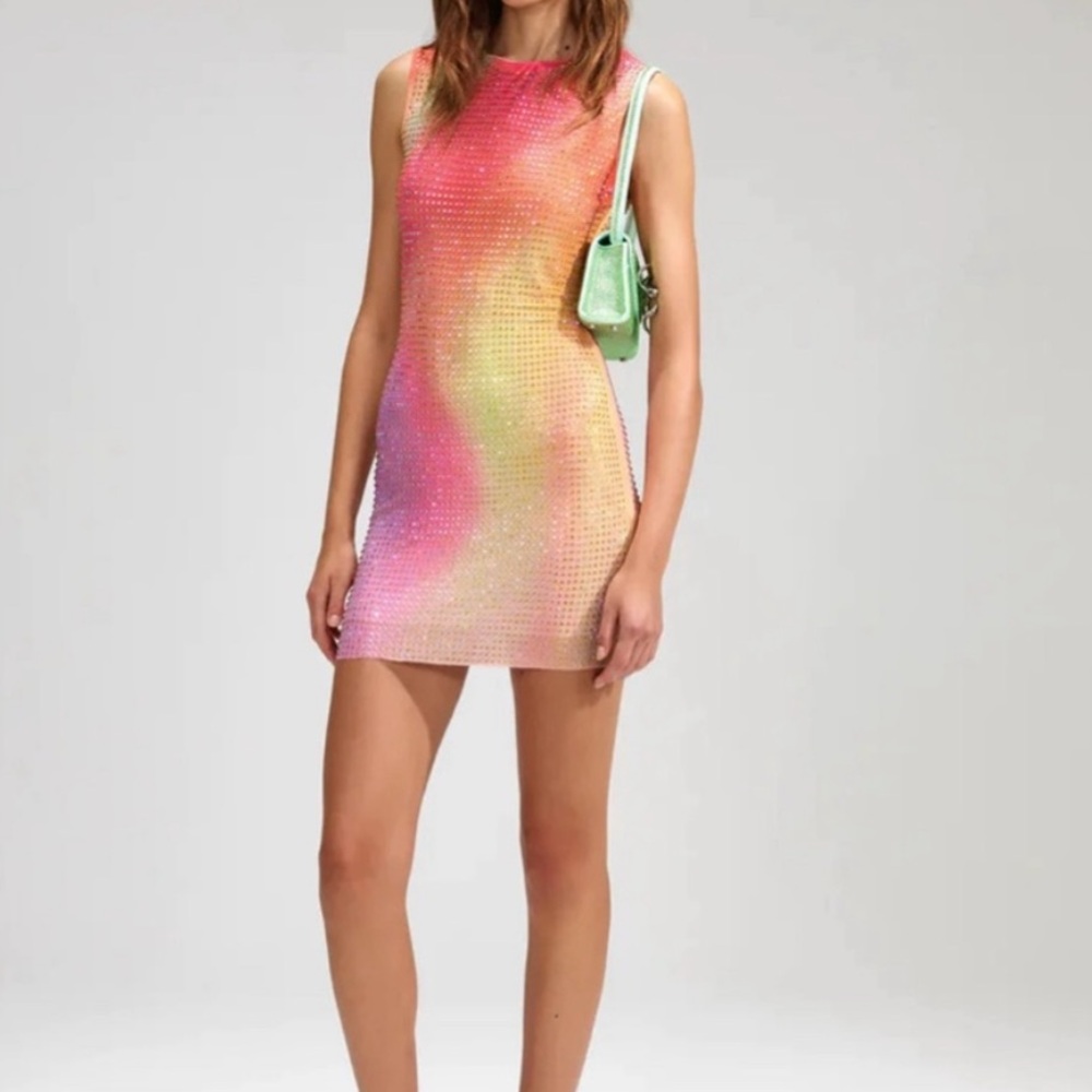 Self Portrait Rhinestone Dress